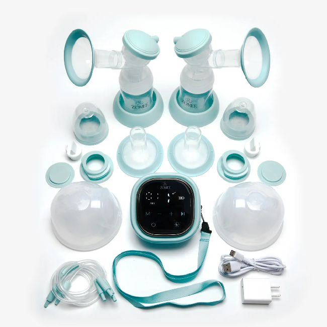 zomee z2 breast pump collections bundle box contents