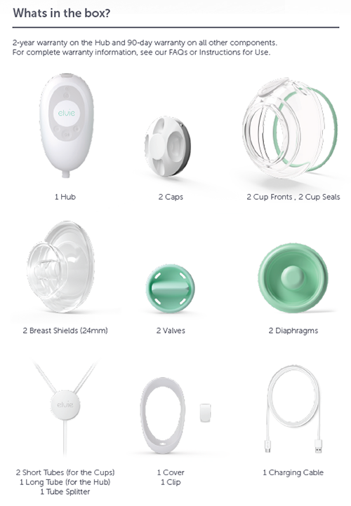 Elvie Stride Hands Free Breast Pump Byram Healthcare